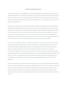 thumbnail of Retention and Reduced Hours